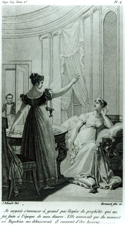 The Empress Josephine Reveals the Prophecy Made to Her by Marie Anne Adelaide Le Normand at the Time of Her Divorce from Napoleon I in 1809 by Julie Ribault